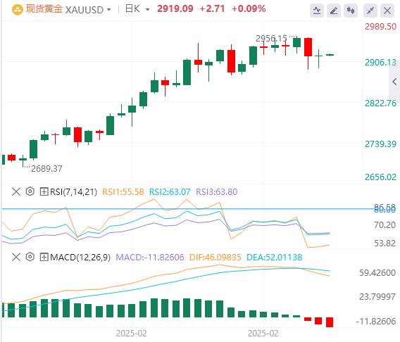 【XM外汇市场分析】：金价在2900美元关口震荡，涨势待突破关键阻力(图1)