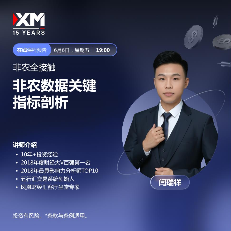 【XM外汇决策分析】：中文在线直播讲座 今日预告(图1)